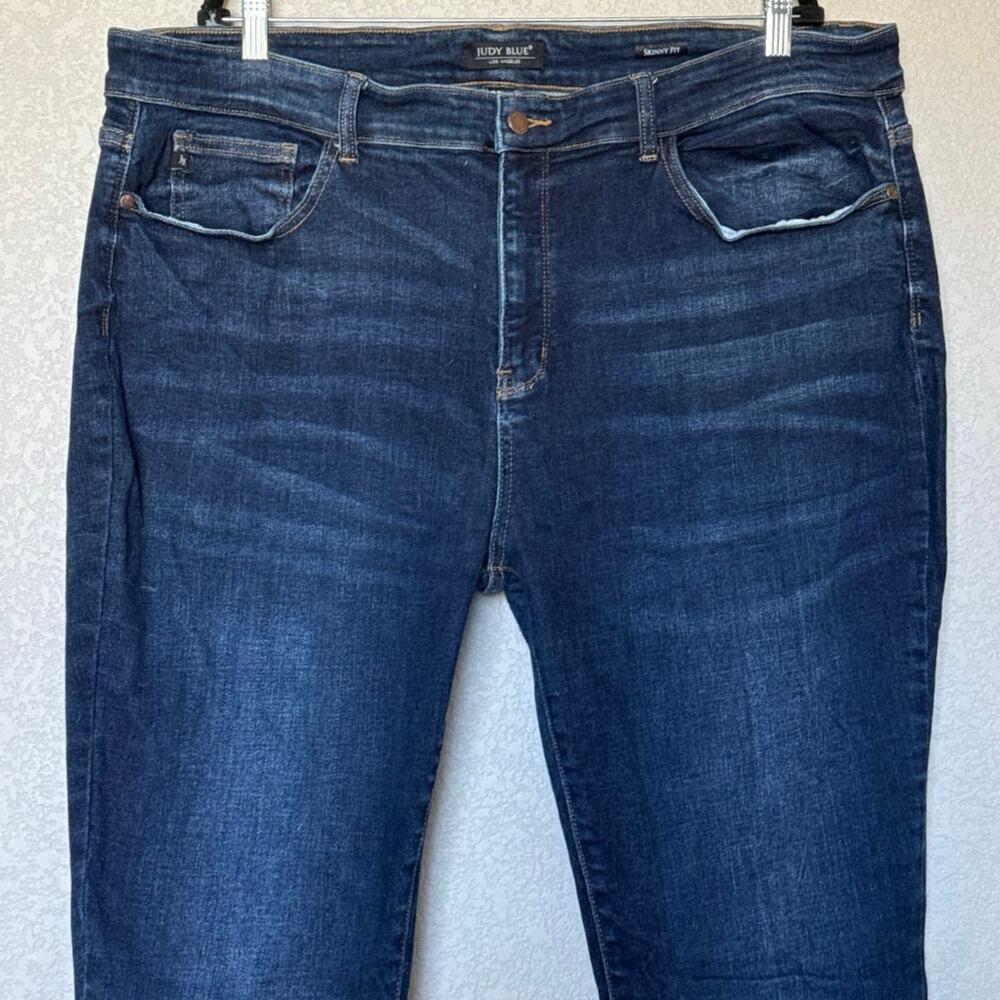Judy Blue High Rise Skinny Fit Jeans Womens Size 22W #JB82110DK - Picture 3 of 10